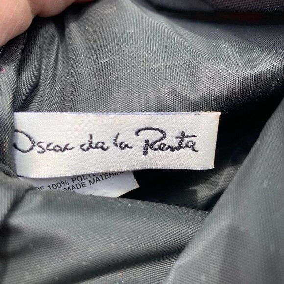 Oscar de la Renta Hibiscus Floral Clutch Cosmetic Bag - Picture 6 of 7